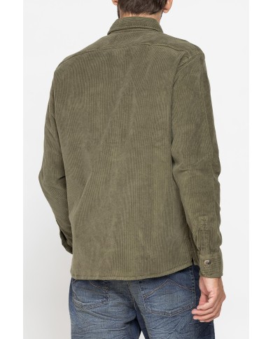 GIACCA CAMICIA COMFORT FIT IN VELLUTO 500 RIGHE