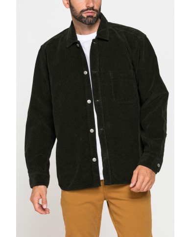 GIACCA CAMICIA COMFORT FIT IN VELLUTO 500 RIGHE