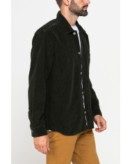 GIACCA CAMICIA COMFORT FIT IN VELLUTO 500 RIGHE