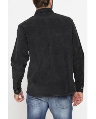 GIACCA CAMICIA COMFORT FIT IN VELLUTO 500 RIGHE