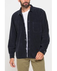 GIACCA CAMICIA COMFORT FIT IN VELLUTO 500 RIGHE