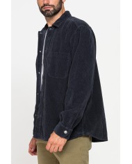 GIACCA CAMICIA COMFORT FIT IN VELLUTO 500 RIGHE