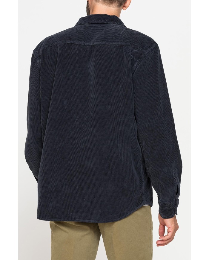 GIACCA CAMICIA COMFORT FIT IN VELLUTO 500 RIGHE