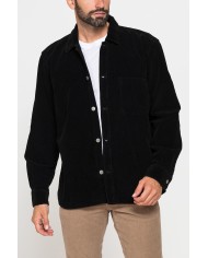 GIACCA CAMICIA COMFORT FIT IN VELLUTO 500 RIGHE