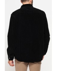 GIACCA CAMICIA COMFORT FIT IN VELLUTO 500 RIGHE