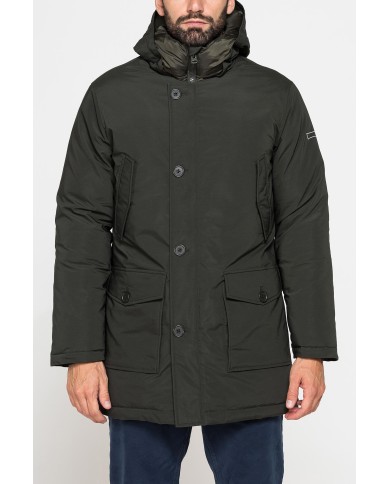 PARKA LUNGO DA UOMO CON CAPPUCCIO