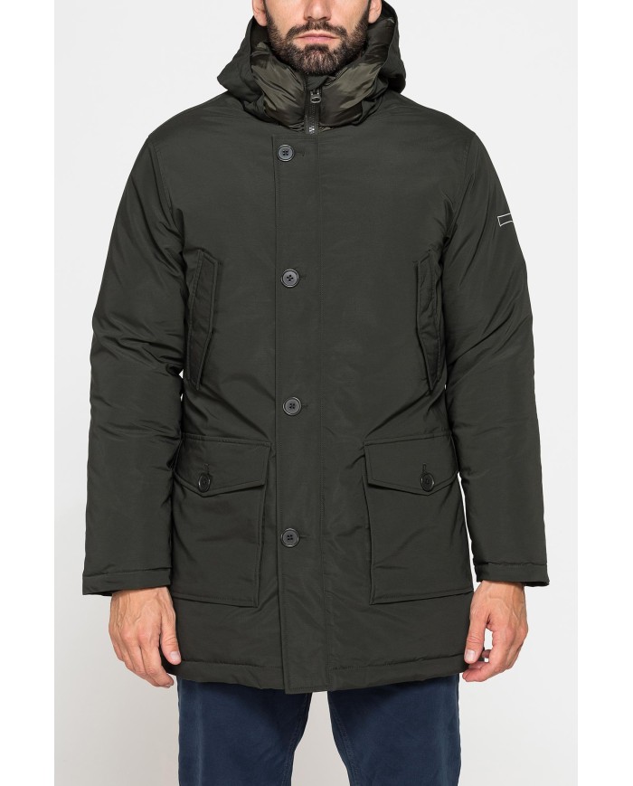 PARKA LUNGO DA UOMO CON CAPPUCCIO