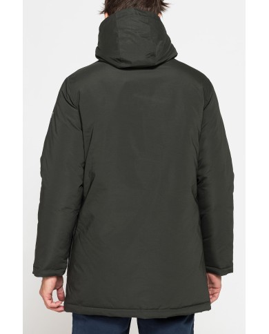 PARKA LUNGO DA UOMO CON CAPPUCCIO