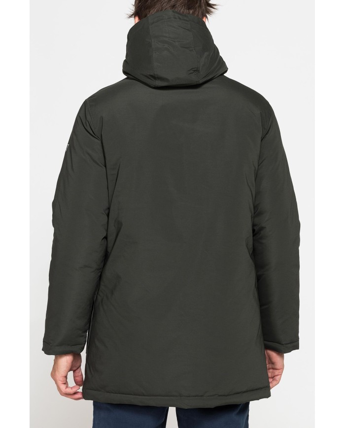 PARKA LUNGO DA UOMO CON CAPPUCCIO