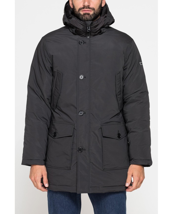 PARKA LUNGO DA UOMO CON CAPPUCCIO