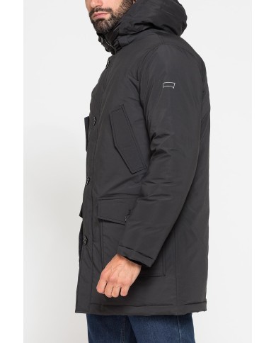 PARKA LUNGO DA UOMO CON CAPPUCCIO