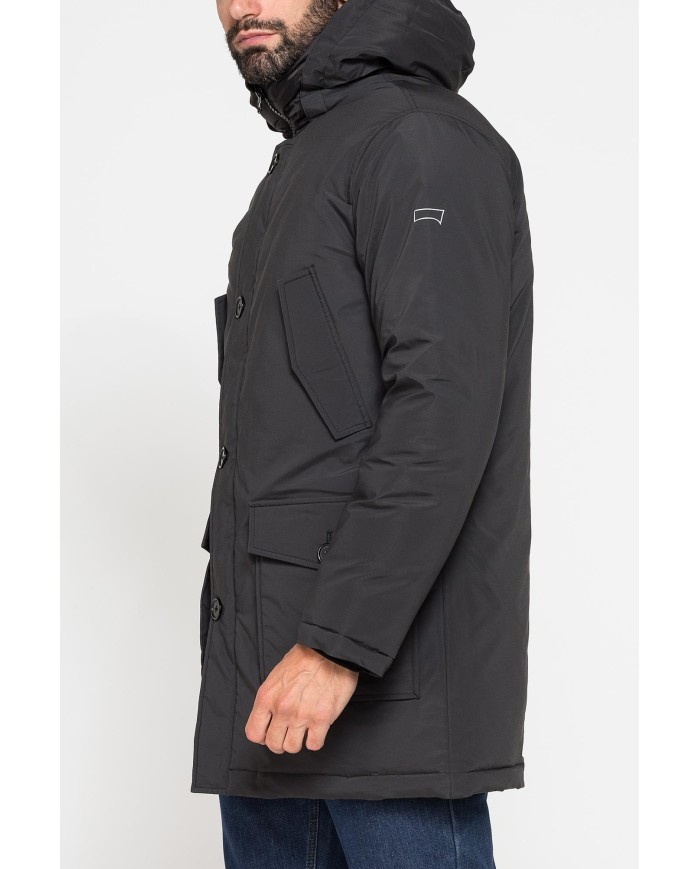 PARKA LUNGO DA UOMO CON CAPPUCCIO