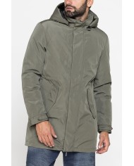 PARKA IN TESSUTO TECNICO ELASTICIZZATO