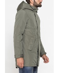 PARKA IN TESSUTO TECNICO ELASTICIZZATO