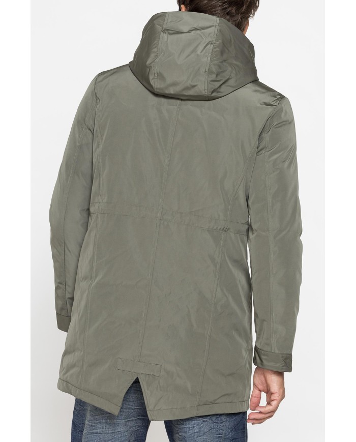 PARKA IN TESSUTO TECNICO ELASTICIZZATO