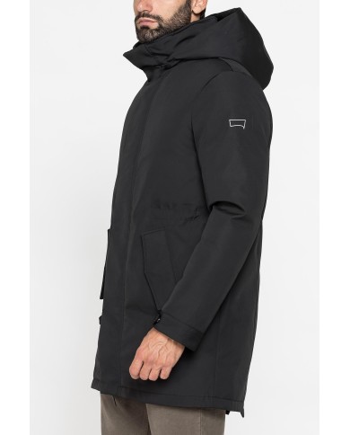 PARKA IN TESSUTO TECNICO ELASTICIZZATO