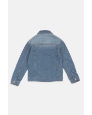 GIUBBINO IN JEANS STRETCH. Vestibilità regolare.