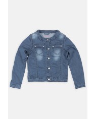 GIUBBINO IN JEANS STRETCH. Vestibilità regolare.
