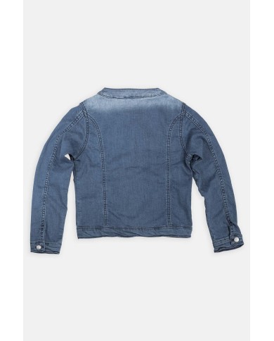 GIUBBINO IN JEANS STRETCH. Vestibilità regolare.