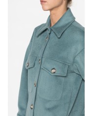 CAPPOTTO LUNGO MORBIDO CON TASCHE FRONTALI