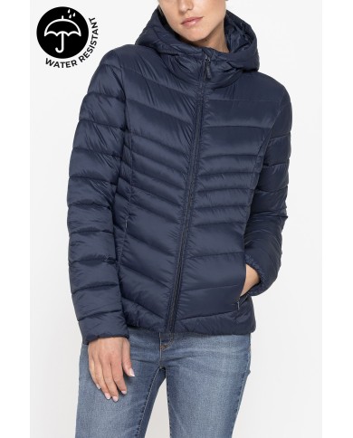 GIUBBOTTO ULTRA LEGGERO RESISTENTE ALL'ACQUA CON CAPPUCCIO