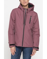 GIACCA SPORTIVA CON CAPPUCCIO IN TESSUTO RESISTENTE ALL’ACQUA