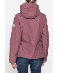 GIACCA SPORTIVA CON CAPPUCCIO IN TESSUTO RESISTENTE ALL’ACQUA