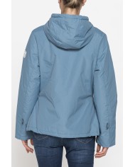 GIACCA SPORTIVA CON CAPPUCCIO IN TESSUTO RESISTENTE ALL’ACQUA