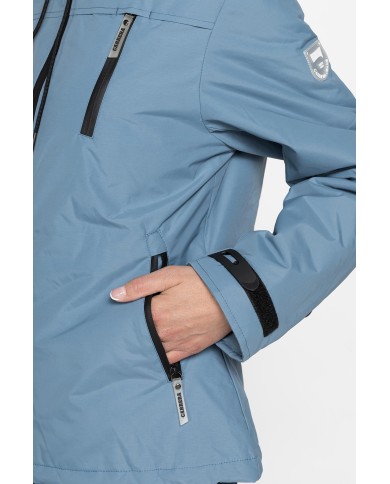 GIACCA SPORTIVA CON CAPPUCCIO IN TESSUTO RESISTENTE ALL’ACQUA