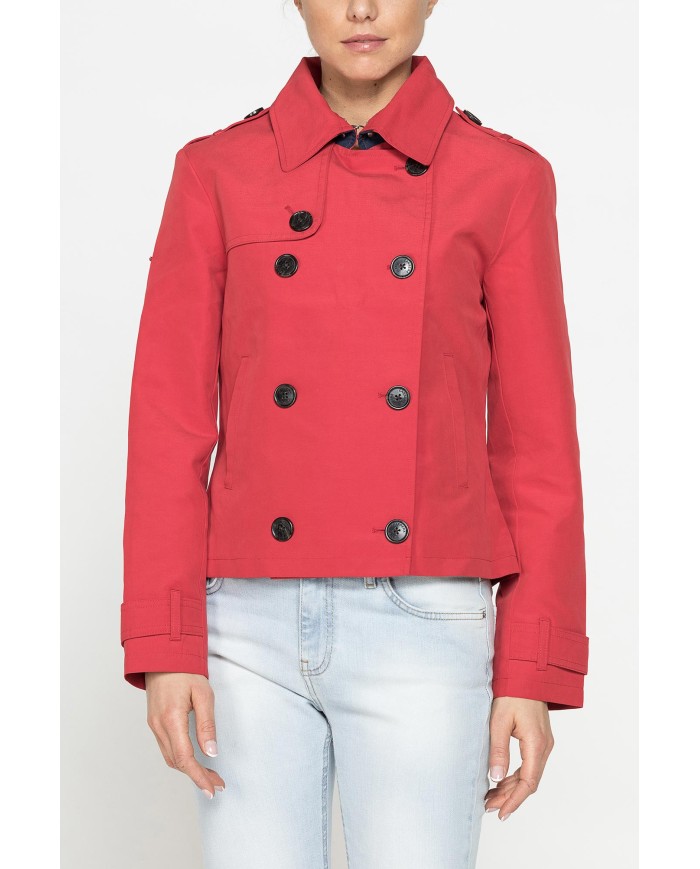 TRENCH CORTO DOPPIO PETTO