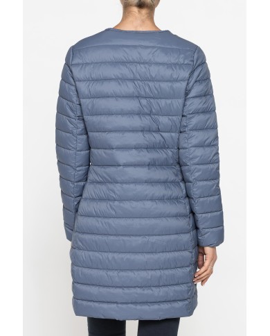 GIUBBINO ULTRALIGHT LUNGO. TESSUTO E IMBOTTITURA RICICLATI. RESISTENTE ALL'ACQUA