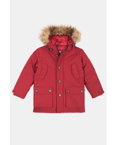 PARKA IN POLIESTERE IMBOTTITO. Vestibilità Regolare.