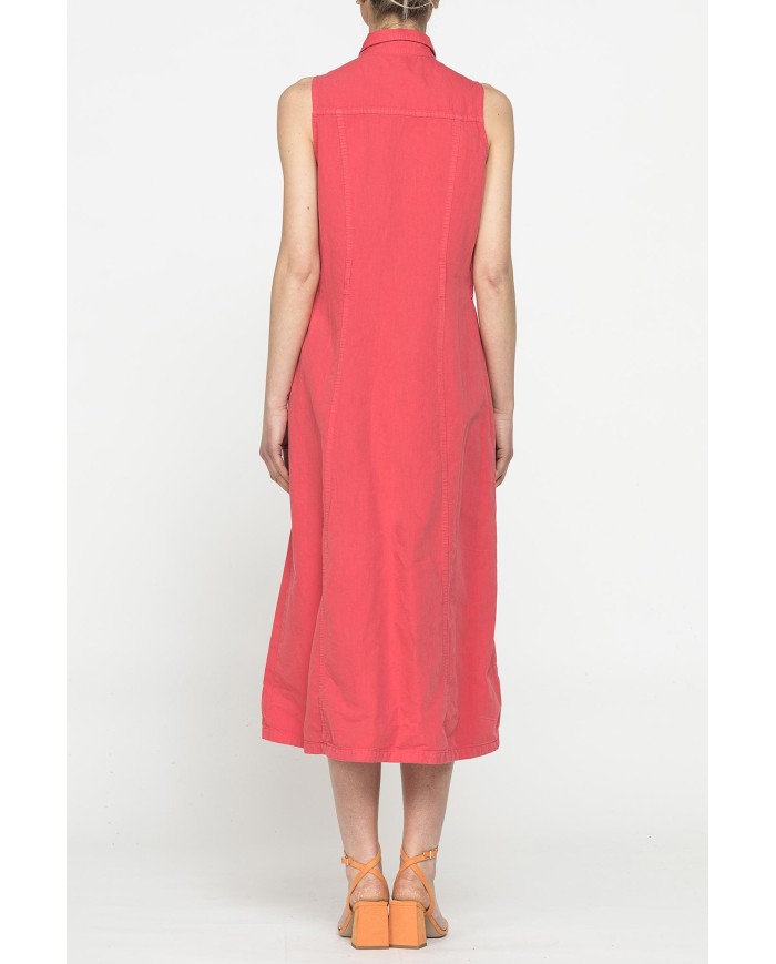 VESTITO LUNGO IN MISTO LINO