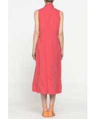 VESTITO LUNGO IN MISTO LINO