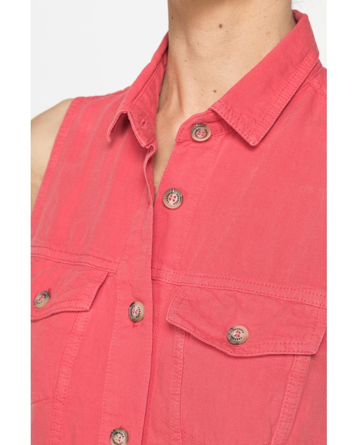 VESTITO LUNGO IN MISTO LINO