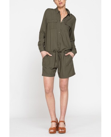 TUTA CORTA IN TESSUTO VISCOSA