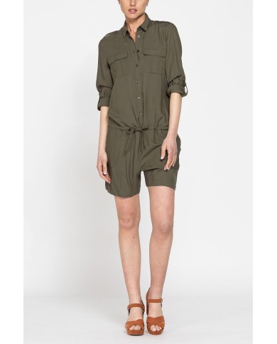 TUTA CORTA IN TESSUTO VISCOSA