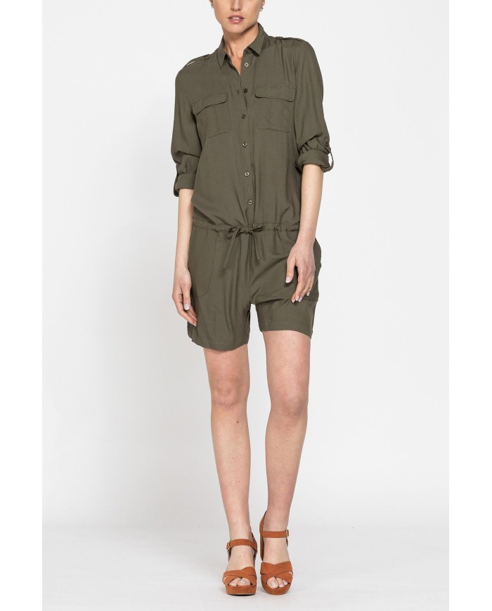 TUTA CORTA IN TESSUTO VISCOSA