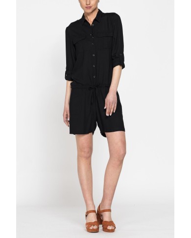 TUTA CORTA IN TESSUTO VISCOSA