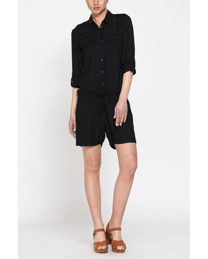 TUTA CORTA IN TESSUTO VISCOSA