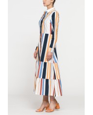 ABITO CHEMISIER LUNGO CON BALZE IN MUSSOLA