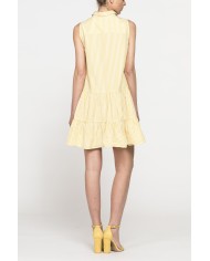 ABITO SENZA MANICHE CON BALZE IN COTONE