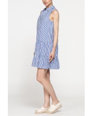 ABITO SENZA MANICHE CON BALZE IN COTONE