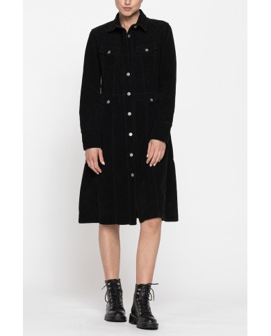 ABITO IN VELLUTO A COSTE STRETCH