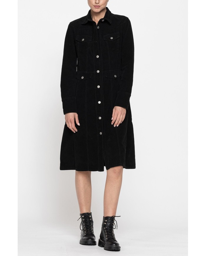 ABITO IN VELLUTO A COSTE STRETCH