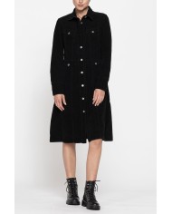 ABITO IN VELLUTO A COSTE STRETCH