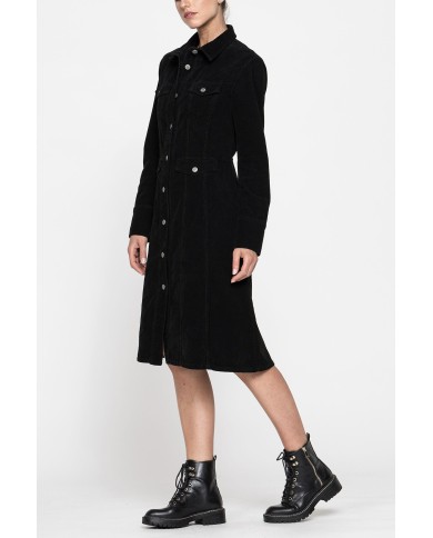 ABITO IN VELLUTO A COSTE STRETCH