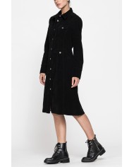 ABITO IN VELLUTO A COSTE STRETCH