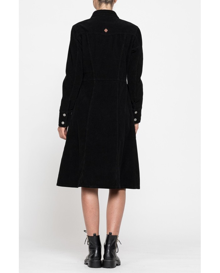 ABITO IN VELLUTO A COSTE STRETCH