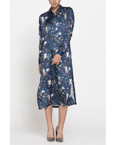 ABITO CHEMISIER IN RASO FANTASIA